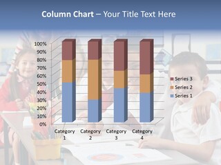 Smiling Teaching Indoors PowerPoint Template