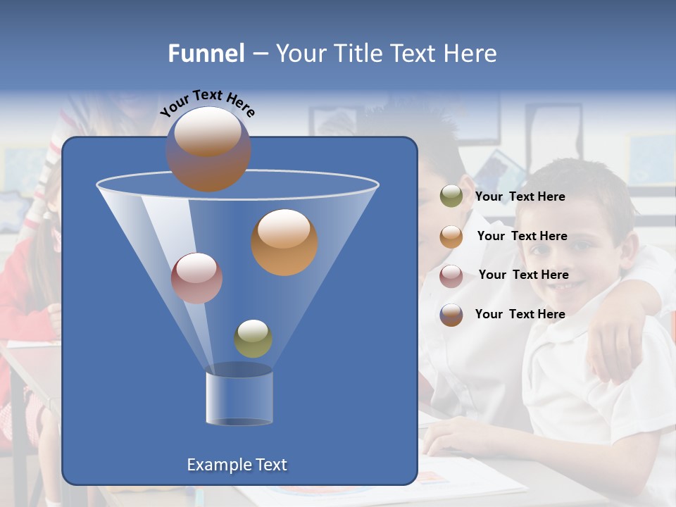 Smiling Teaching Indoors PowerPoint Template