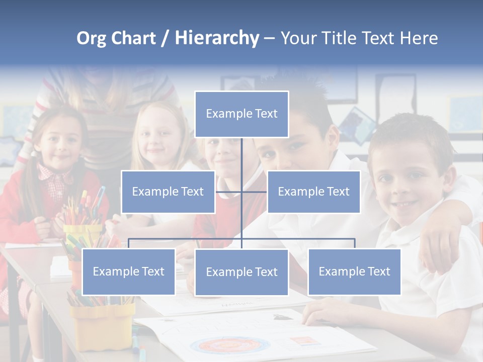 Smiling Teaching Indoors PowerPoint Template