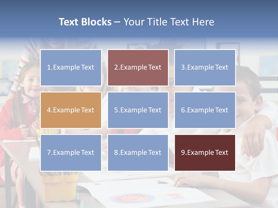 Smiling Teaching Indoors PowerPoint Template