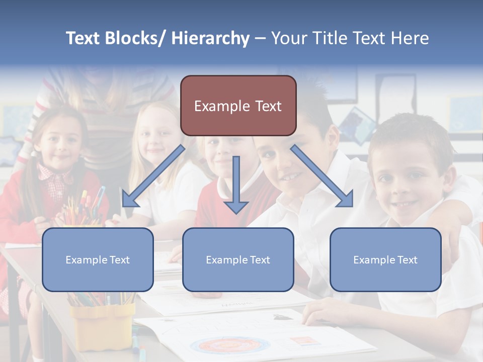Smiling Teaching Indoors PowerPoint Template