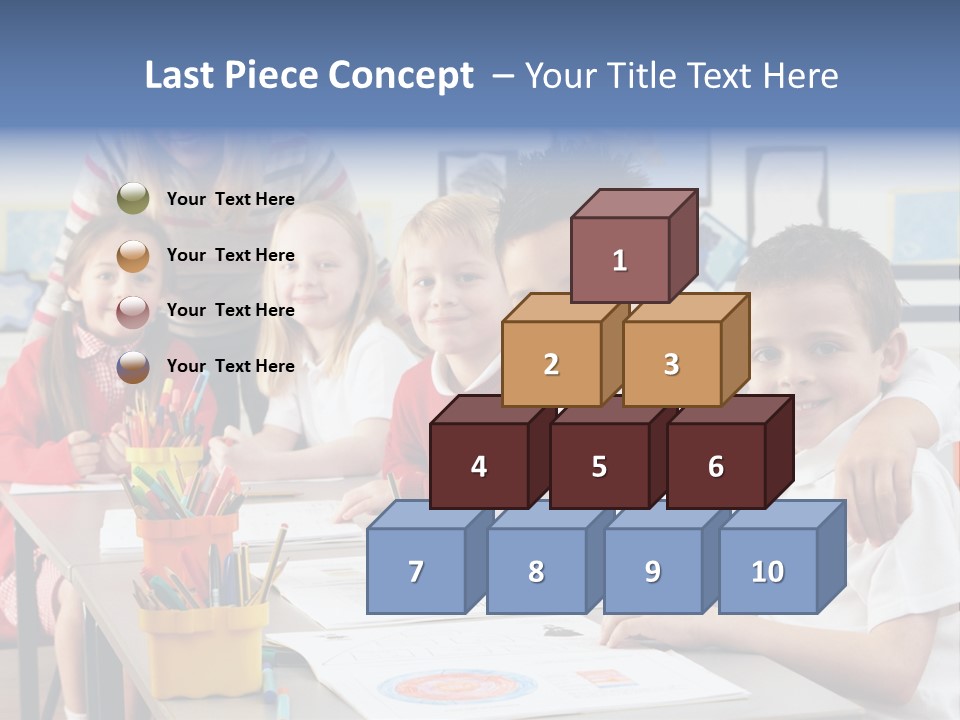 Smiling Teaching Indoors PowerPoint Template