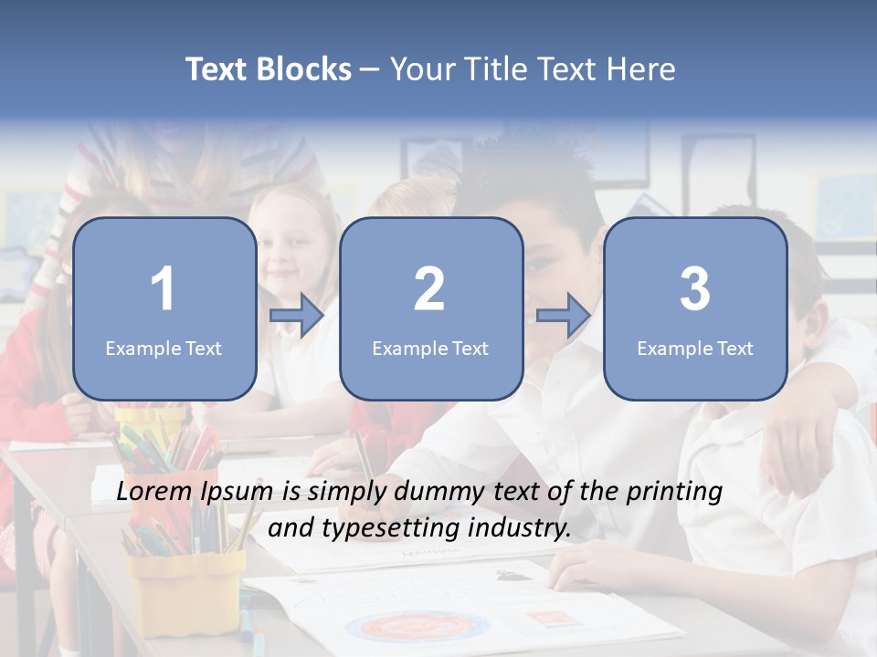 Smiling Teaching Indoors PowerPoint Template