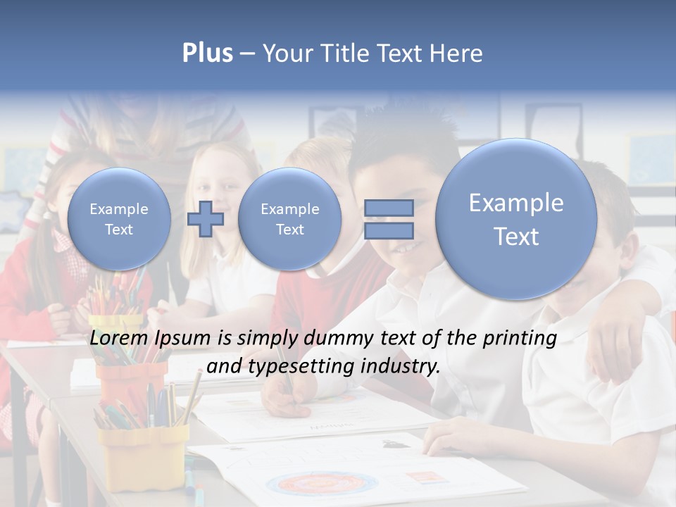 Smiling Teaching Indoors PowerPoint Template