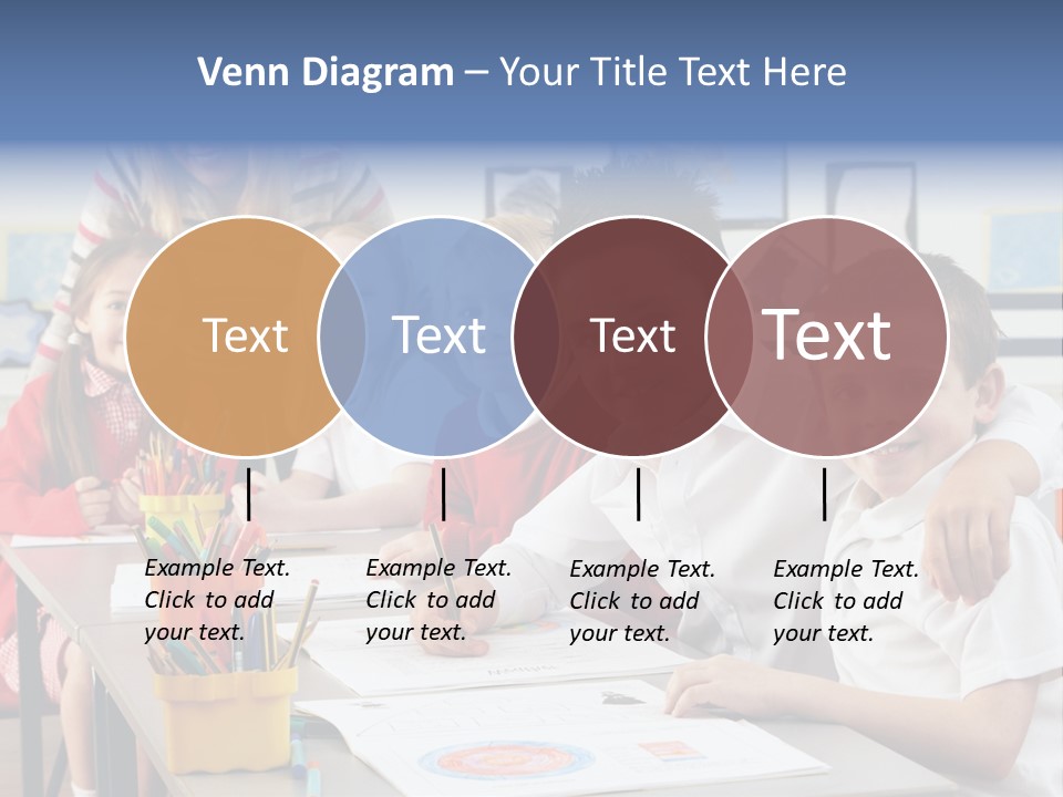Smiling Teaching Indoors PowerPoint Template