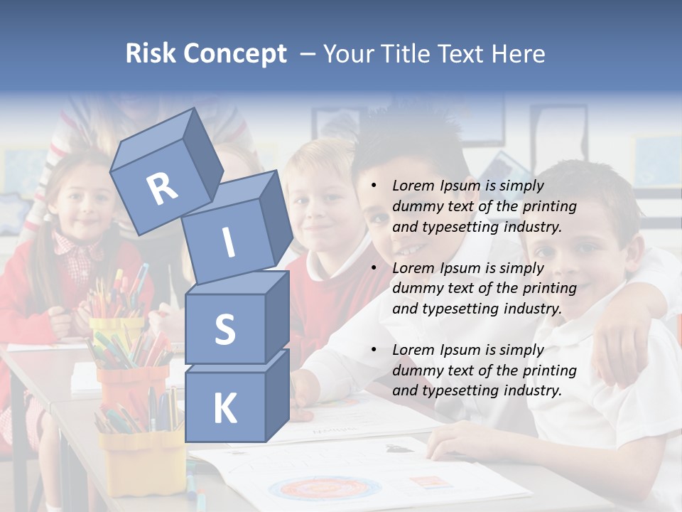 Smiling Teaching Indoors PowerPoint Template