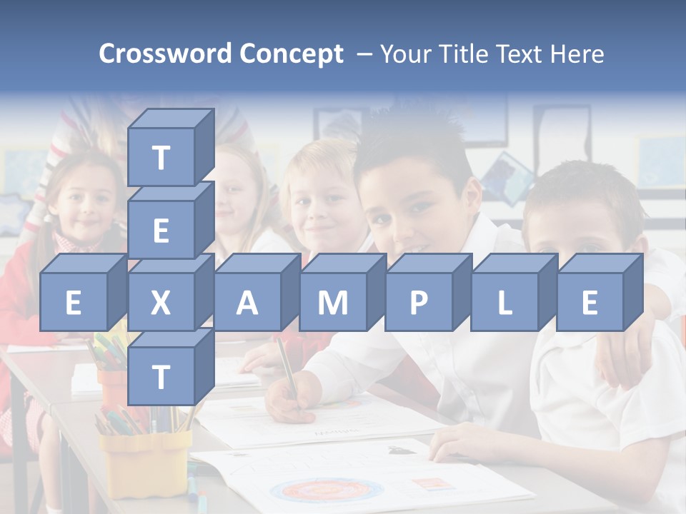 Smiling Teaching Indoors PowerPoint Template