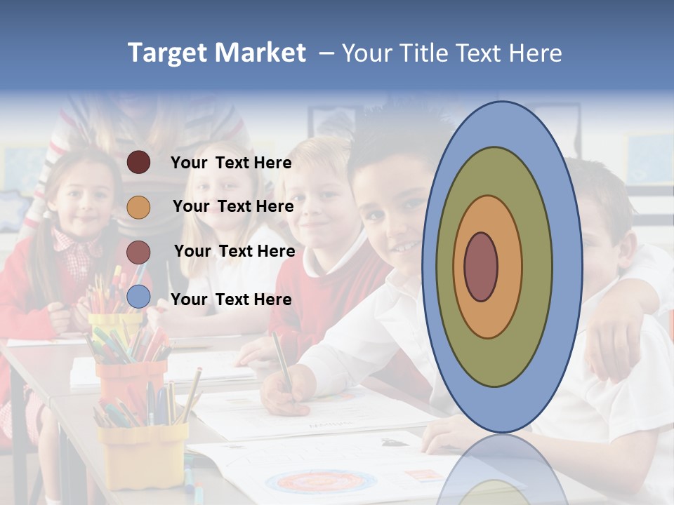 Smiling Teaching Indoors PowerPoint Template