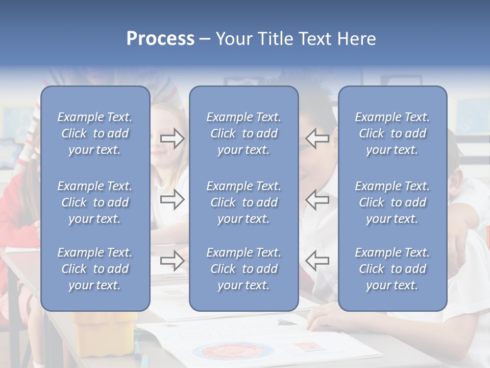 Smiling Teaching Indoors PowerPoint Template