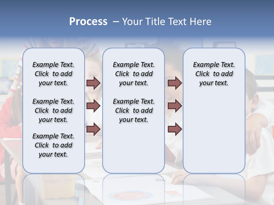 Smiling Teaching Indoors PowerPoint Template