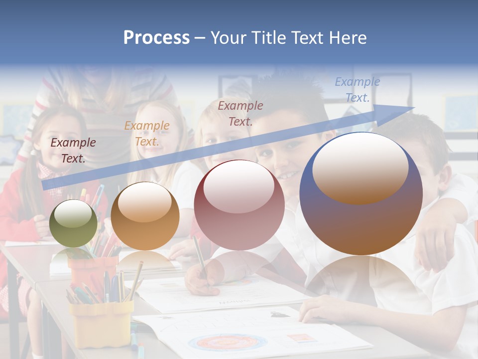 Smiling Teaching Indoors PowerPoint Template