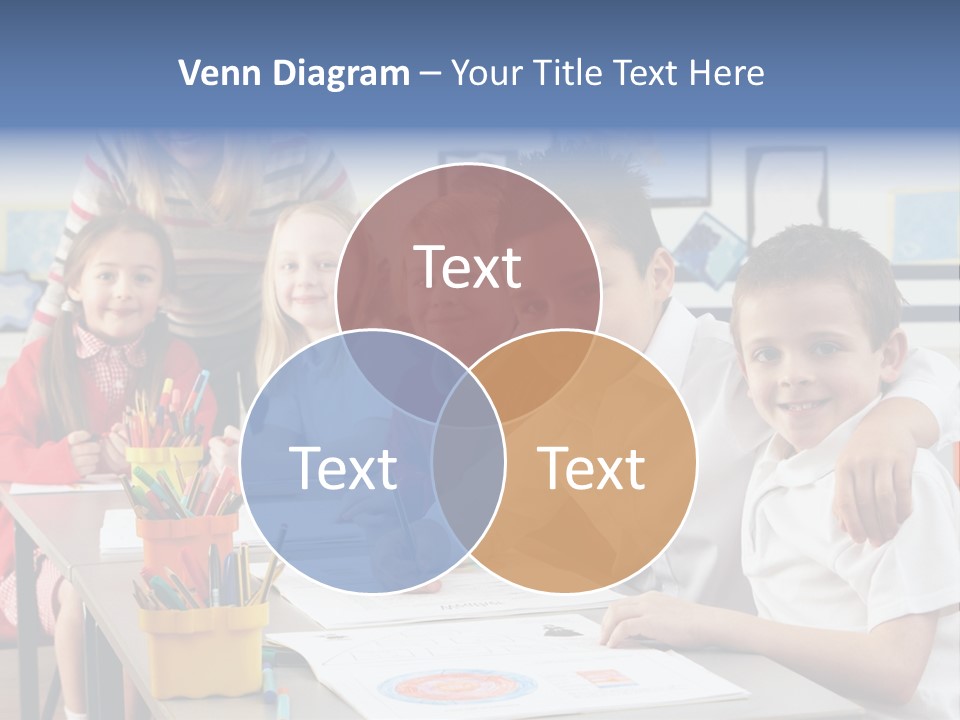 Smiling Teaching Indoors PowerPoint Template