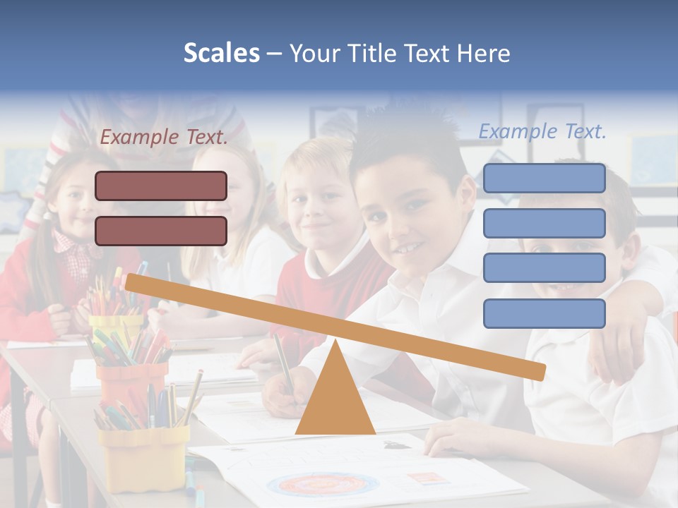 Smiling Teaching Indoors PowerPoint Template