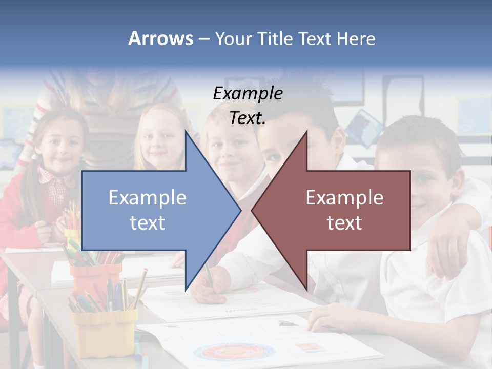 Smiling Teaching Indoors PowerPoint Template