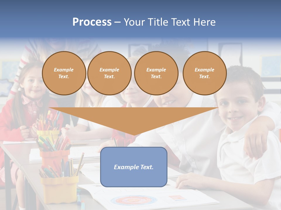 Smiling Teaching Indoors PowerPoint Template