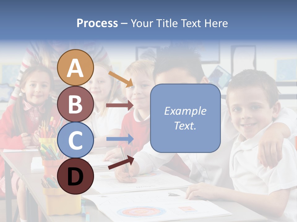 Smiling Teaching Indoors PowerPoint Template