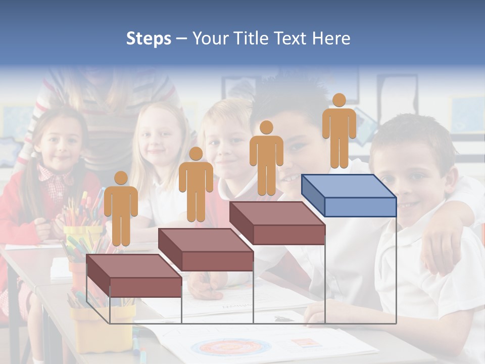 Smiling Teaching Indoors PowerPoint Template