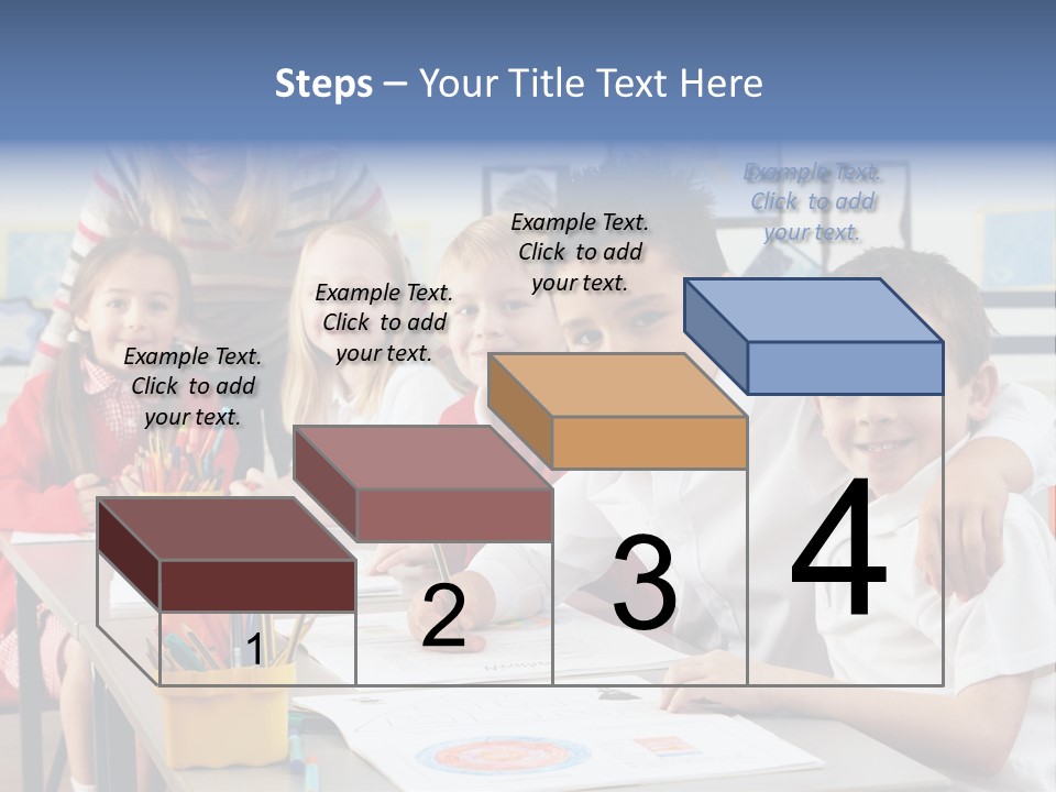 Smiling Teaching Indoors PowerPoint Template