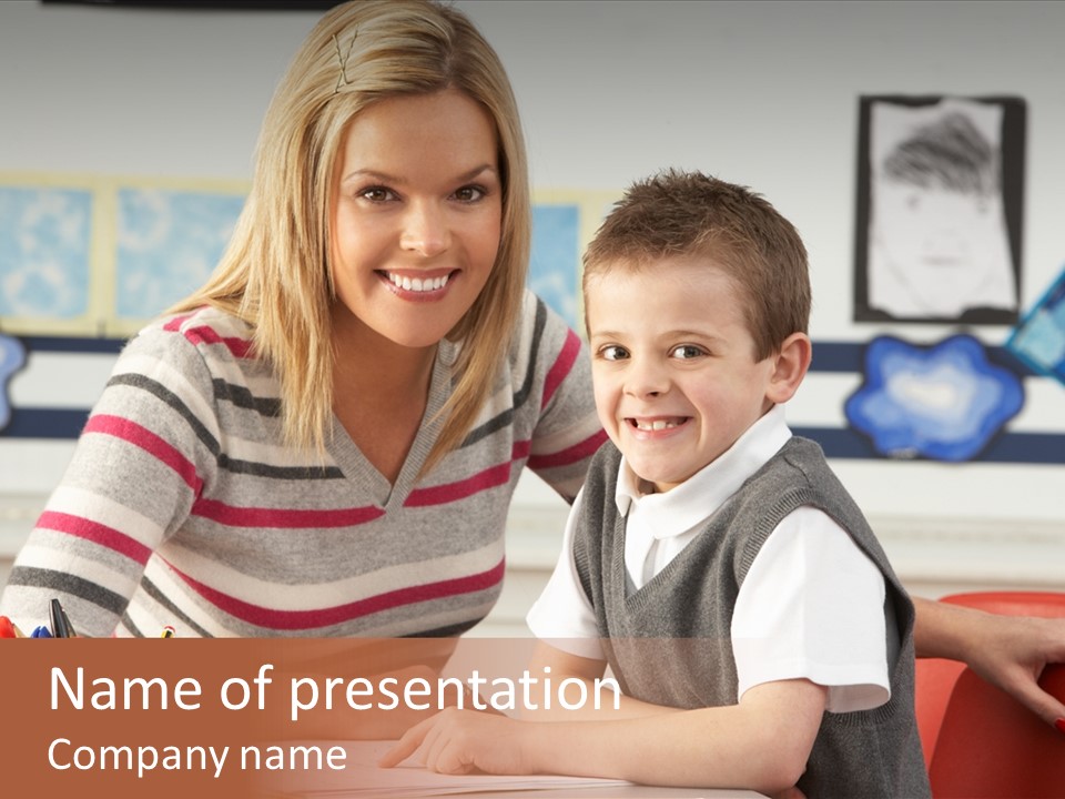 Studying Literate Class PowerPoint Template