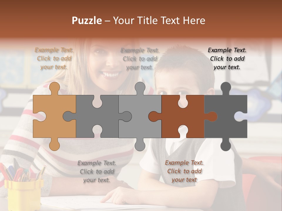 Studying Literate Class PowerPoint Template