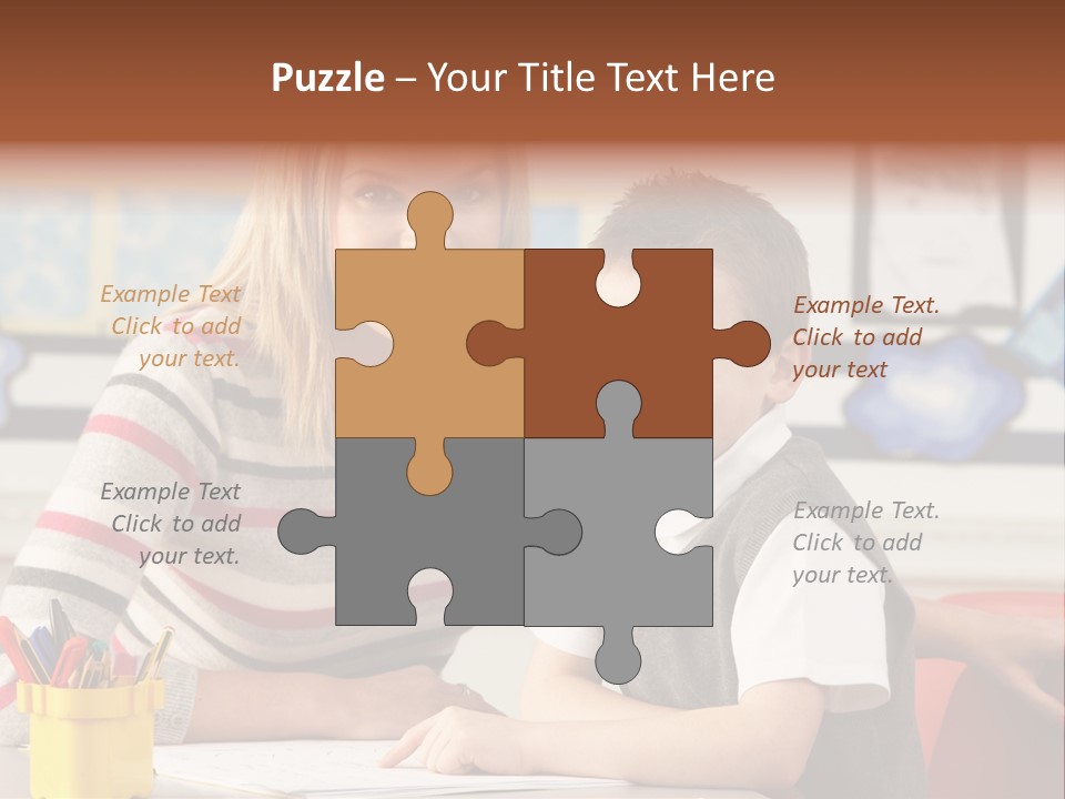 Studying Literate Class PowerPoint Template