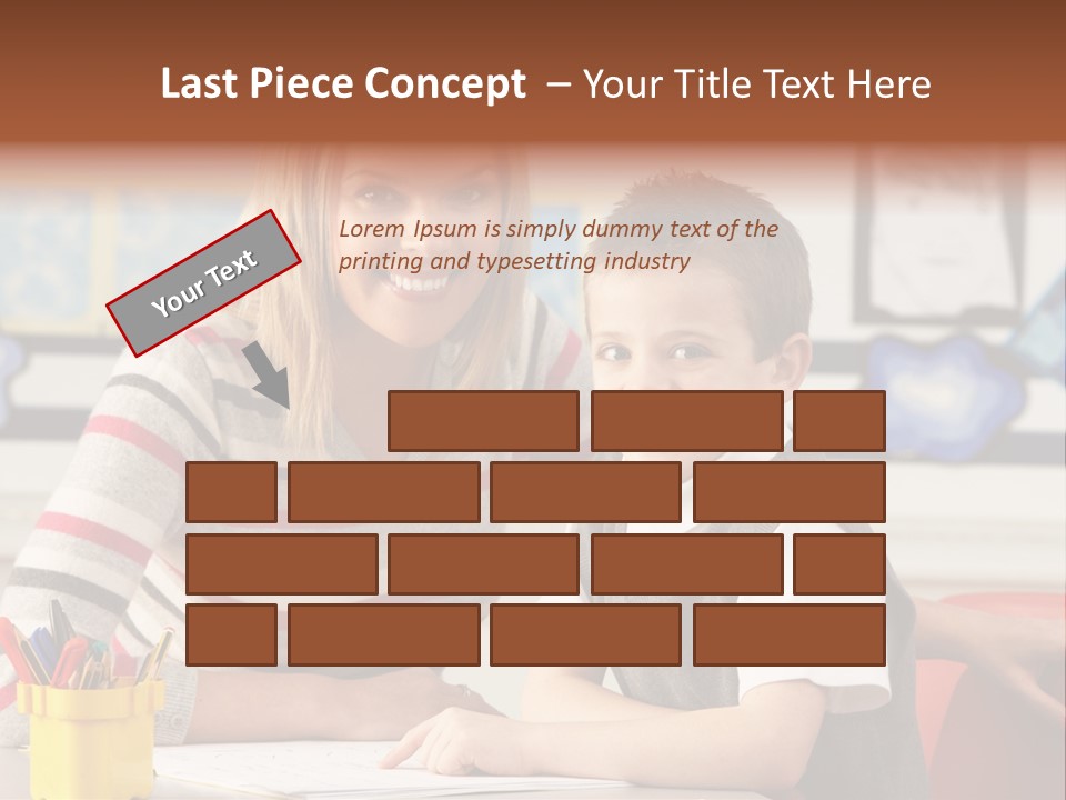 Studying Literate Class PowerPoint Template