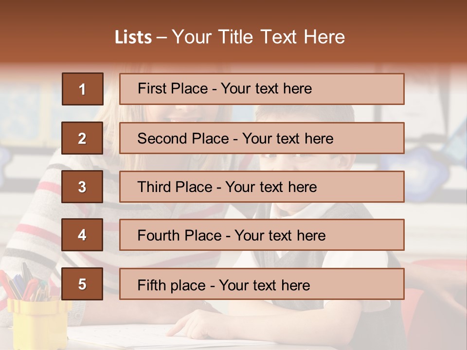 Studying Literate Class PowerPoint Template