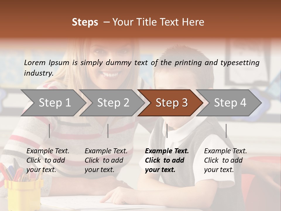 Studying Literate Class PowerPoint Template