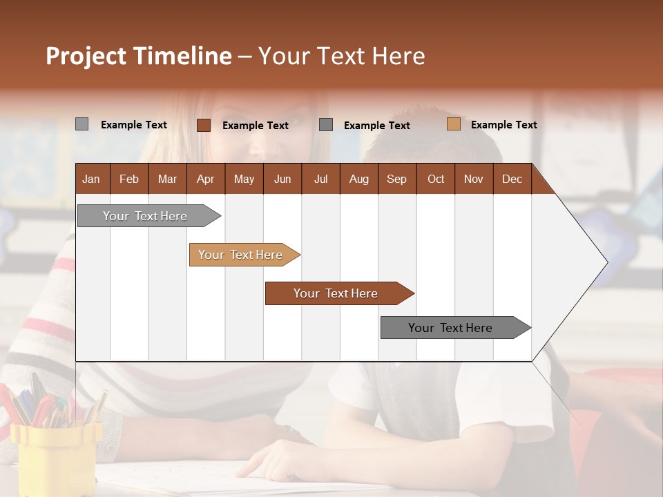 Studying Literate Class PowerPoint Template