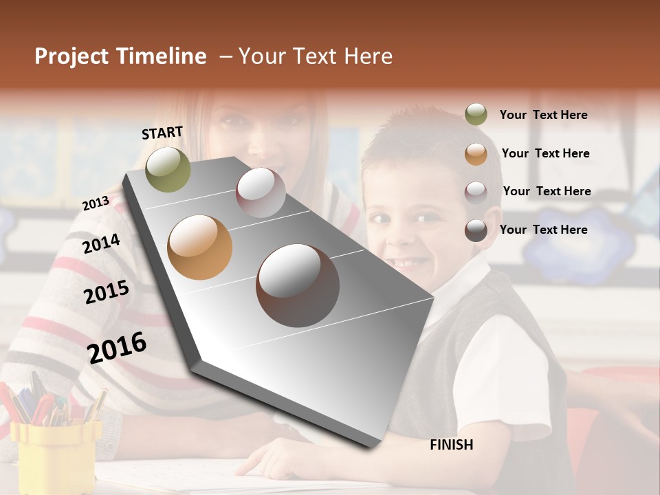 Studying Literate Class PowerPoint Template