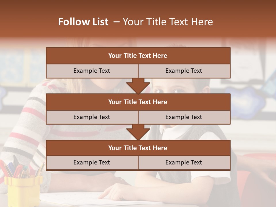 Studying Literate Class PowerPoint Template