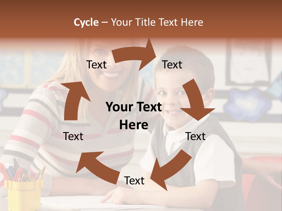 Studying Literate Class PowerPoint Template