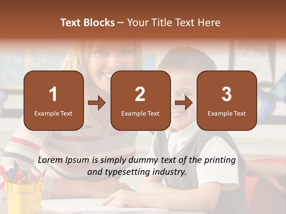 Studying Literate Class PowerPoint Template