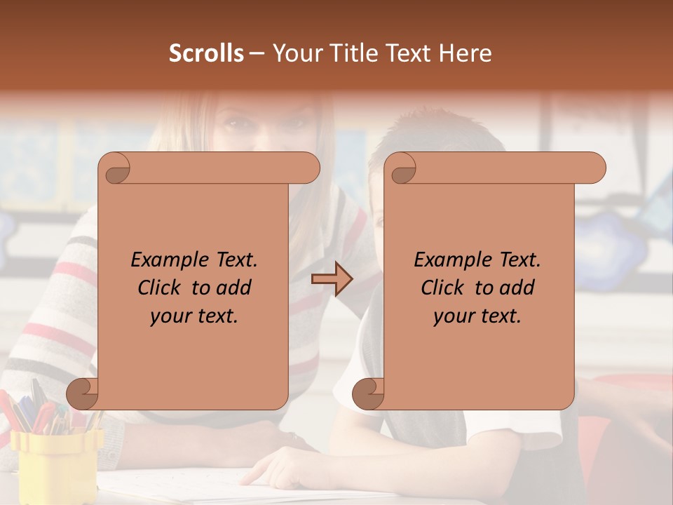 Studying Literate Class PowerPoint Template