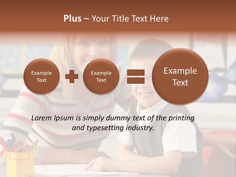 Studying Literate Class PowerPoint Template