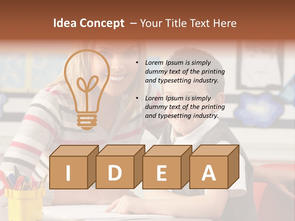 Studying Literate Class PowerPoint Template