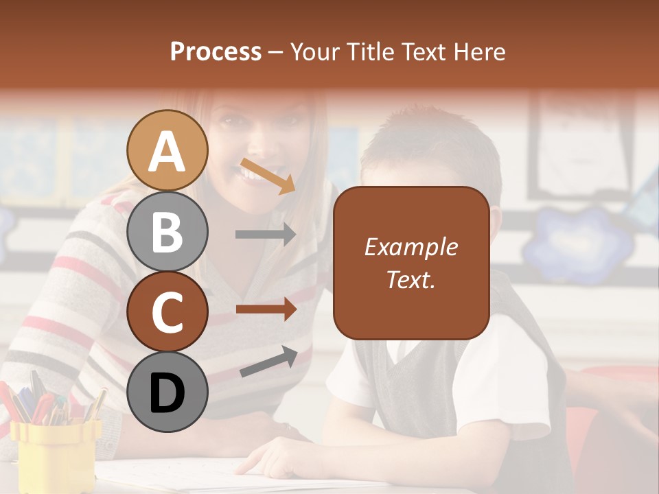 Studying Literate Class PowerPoint Template