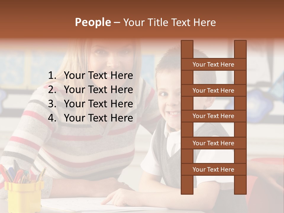 Studying Literate Class PowerPoint Template