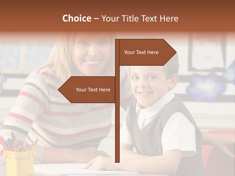 Studying Literate Class PowerPoint Template