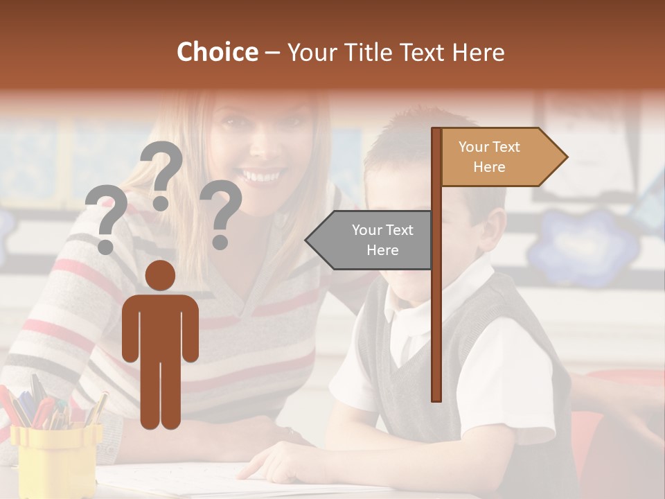 Studying Literate Class PowerPoint Template