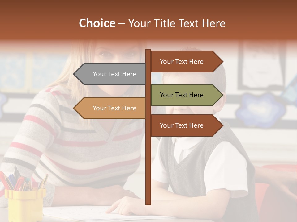 Studying Literate Class PowerPoint Template