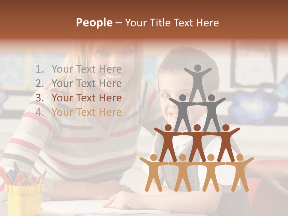 Studying Literate Class PowerPoint Template