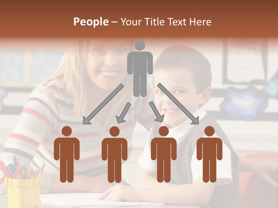 Studying Literate Class PowerPoint Template