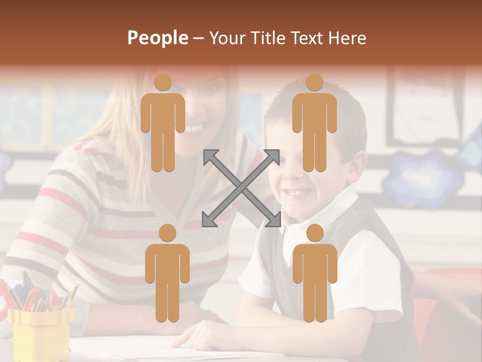 Studying Literate Class PowerPoint Template