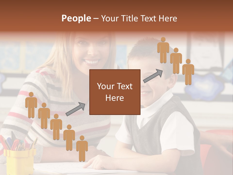 Studying Literate Class PowerPoint Template