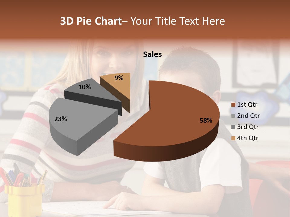 Studying Literate Class PowerPoint Template