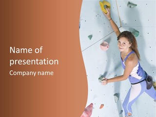 Girl Risk Wall PowerPoint Template