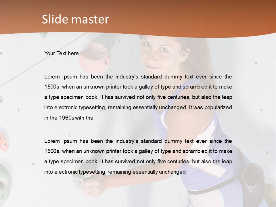 Girl Risk Wall PowerPoint Template