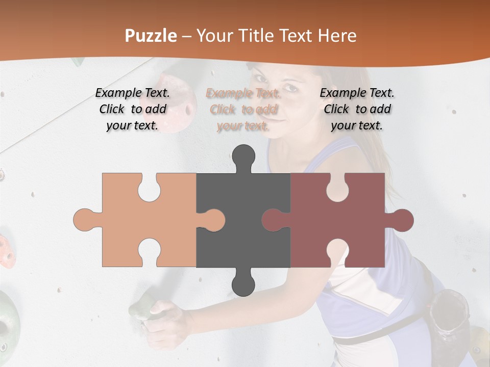 Girl Risk Wall PowerPoint Template