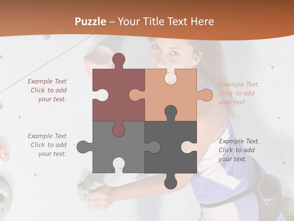 Girl Risk Wall PowerPoint Template